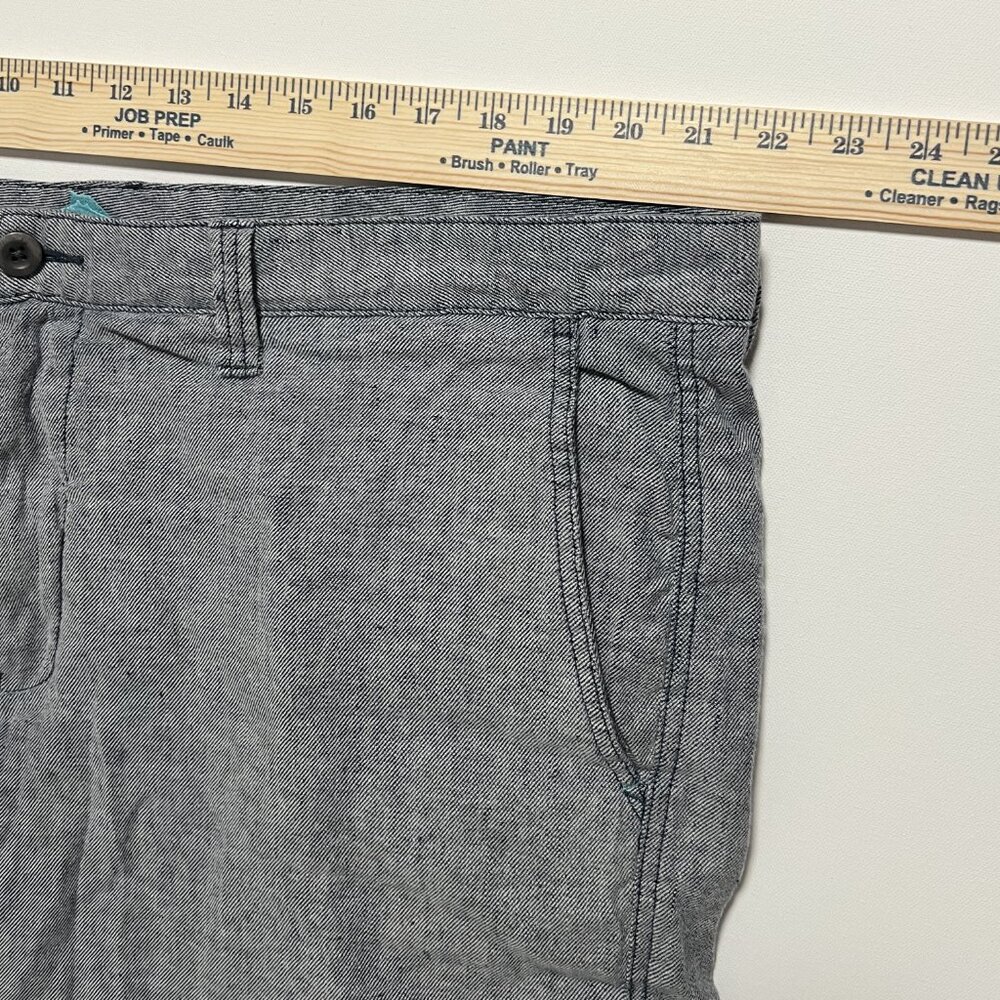 Tommy Bahama Linen Blend Shorts Casual Summer Vacation Gray Men's size 42 - Picture 7 of 7
